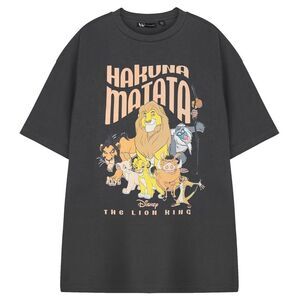 The Lion King Womens/Ladies Hakuna Matata Short-Sleeved T-Shirt / Gray